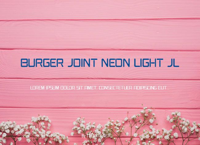 Burger Joint Neon Light JL example